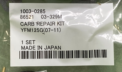 NEW GENUINE MOOSE UTILITY DIVISION 1003-0285 CARBURETOR REPAIR KIT