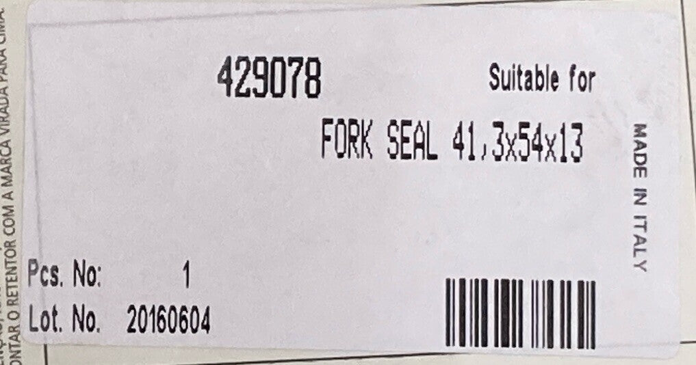 NEW GENUINE BIKEMASTER 429078 Fork Seals for Harley-Davidson