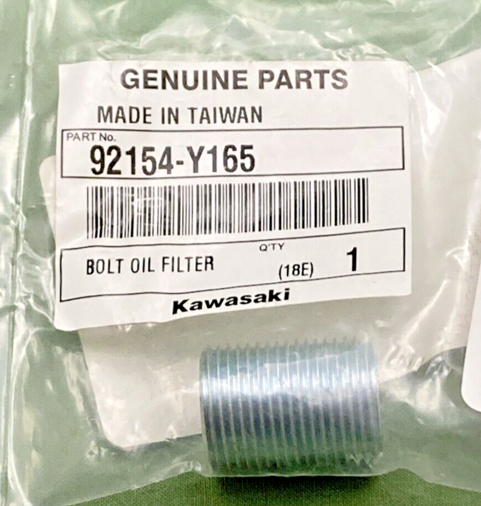 NEW GENUINE KAWASAKI 92154-Y165 Bolt, Oil Filter