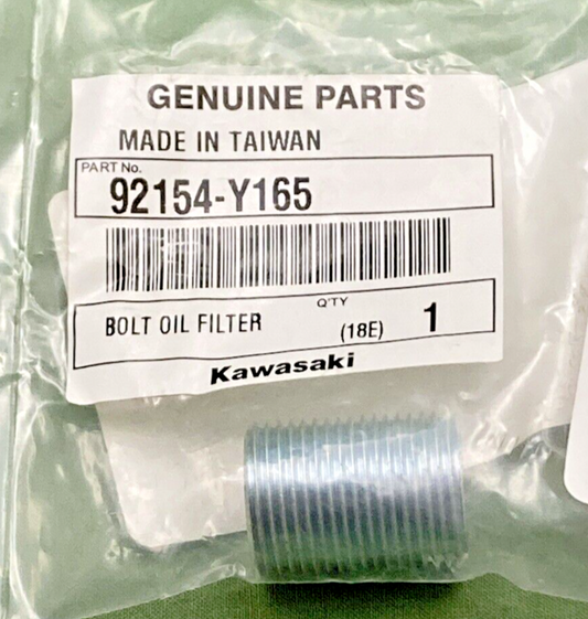 NEW GENUINE KAWASAKI 92154-Y165 Bolt, Oil Filter