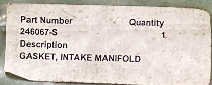 NEW REPLACES KOHLER 246067-S GASKET - INTAKE MANIFOLD