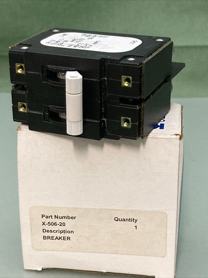 NEW GENUINE KOHLER X-506-20  CIRCUIT BREAKER - 60 A - 250 V - 2 POLE