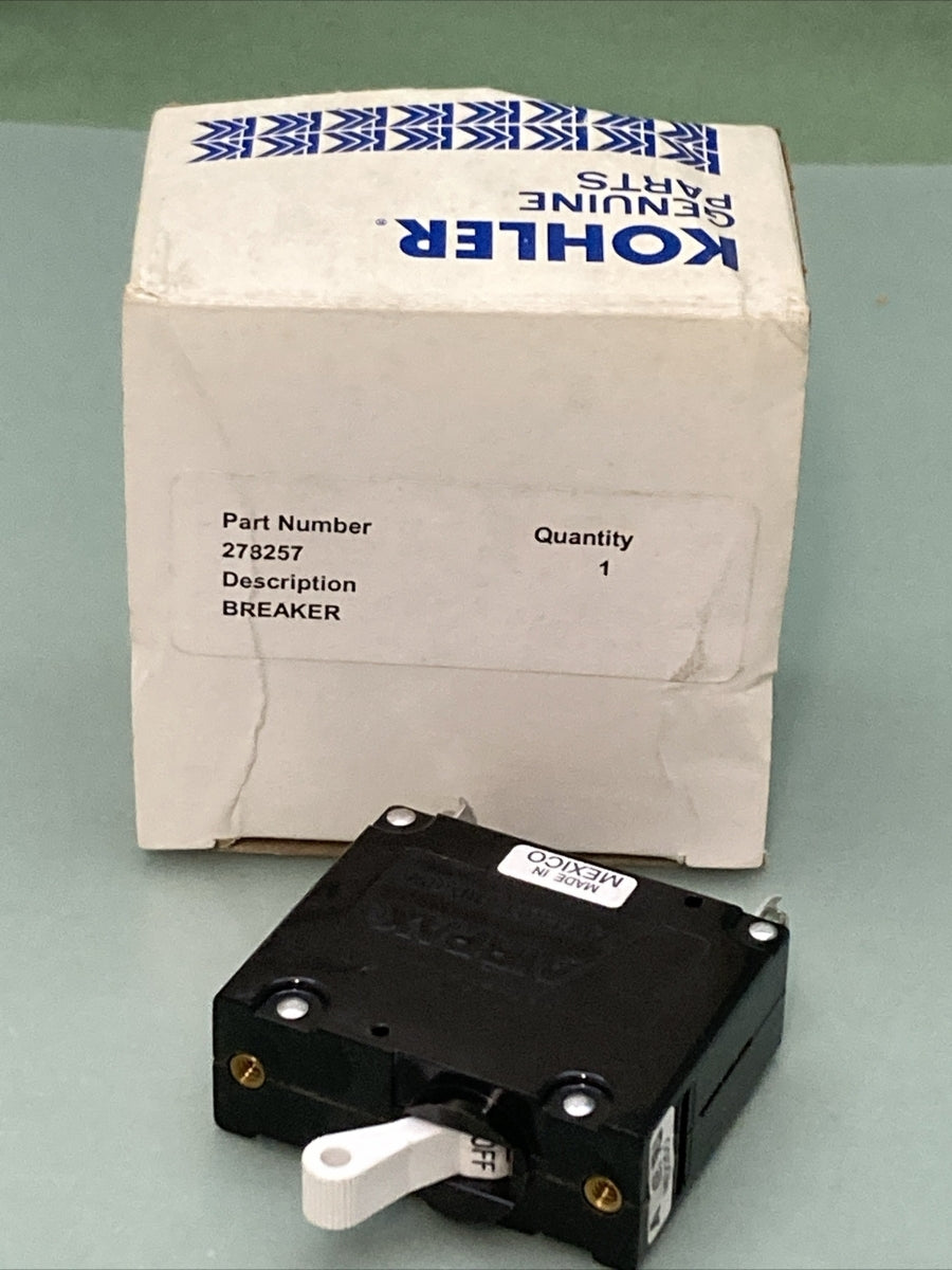 NEW GENUINE KOHLER 278257 CIRCUIT BREAKER - 20 A - 1 POLE