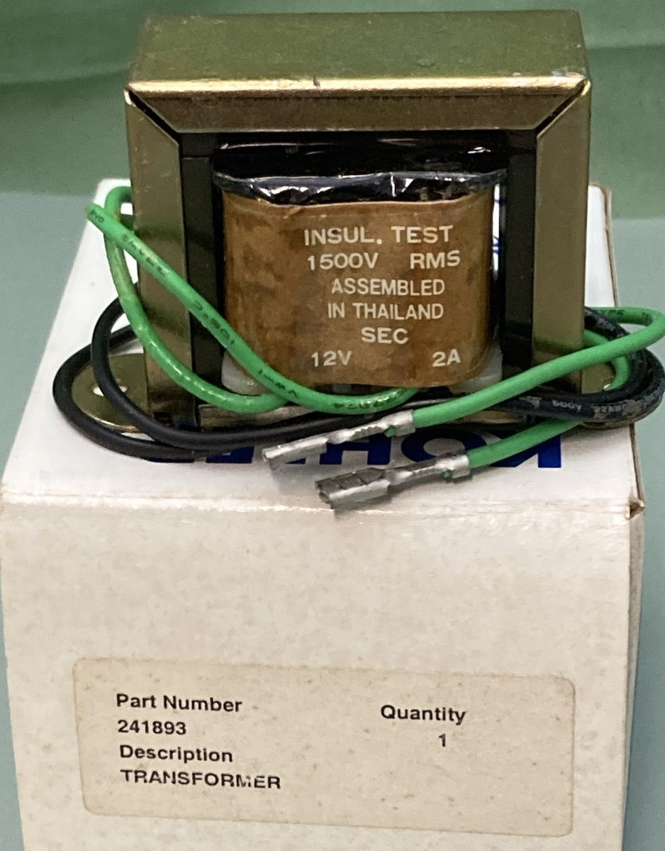 NEW GENUINE KOHLER 241893 TRANSFORMER - 117 V