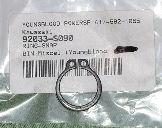 QTY 2 NEW REPLACES KAWASAKI 92033-S090 Ring - Snap, Engine Sprocket