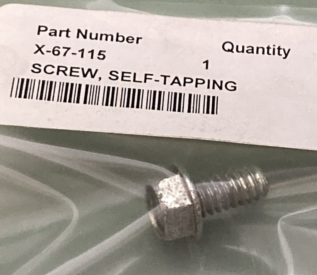 NEW REPLACES KOHLER X-67-115 SCREW - HEX WASHER - THREAD-FORMING