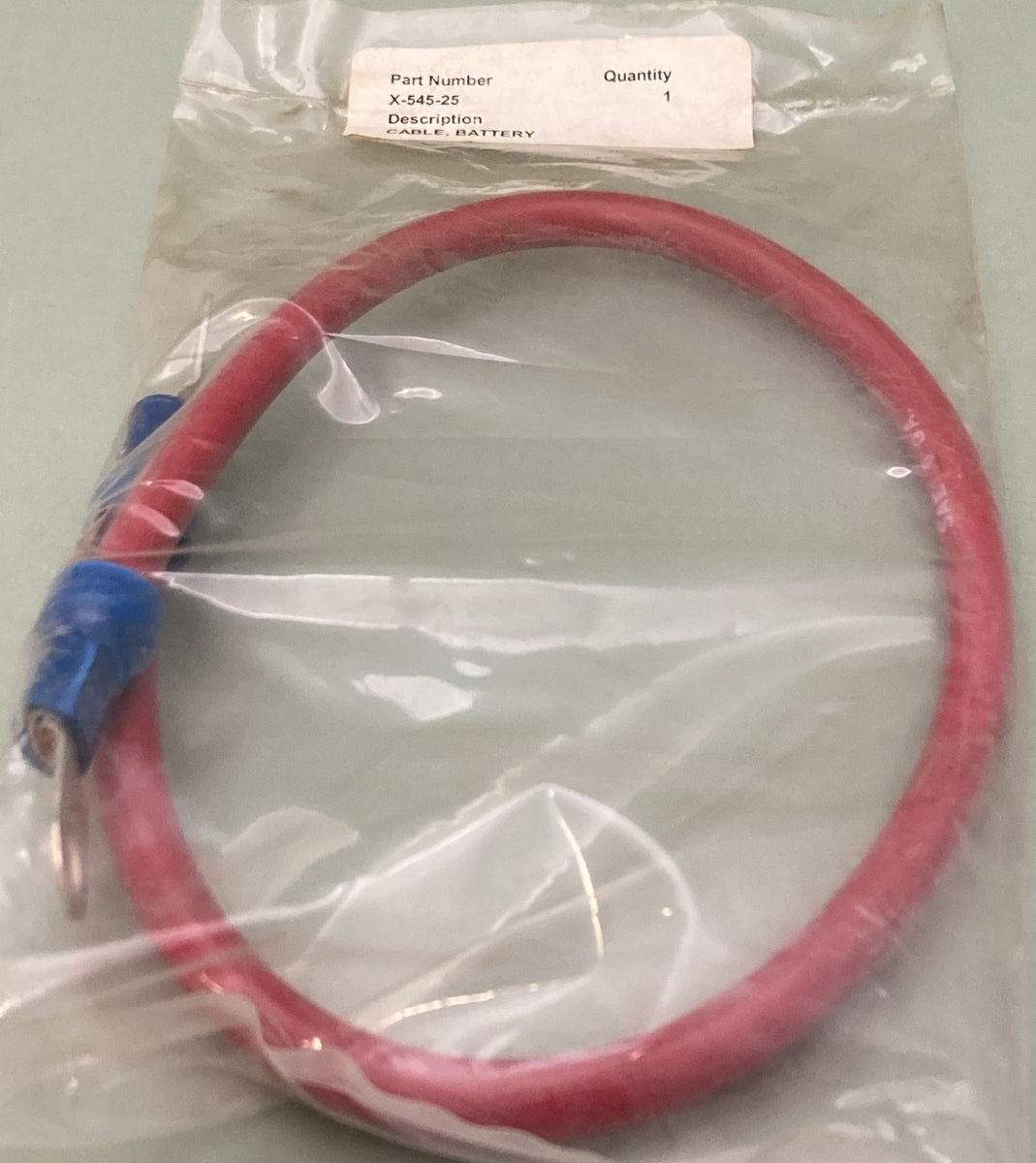 NEW REPLACES KOHLER X-545-25 CABLE - BATTERY (NO.6 X 18") RED+