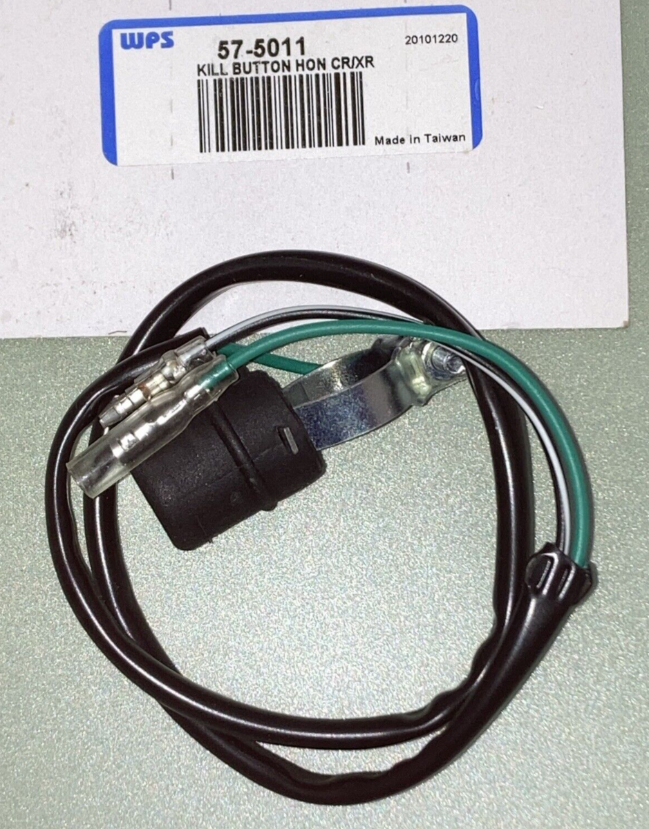 NEW WPS 57-5011 KILL SWITCH BUTTON HONDA CR, XR