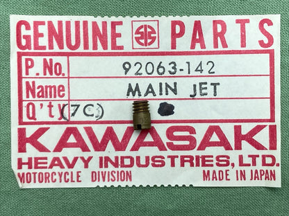 NEW GENUINE KAWASAKI 92063-142 MAIN CARBURETOR JET,#120