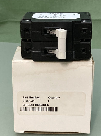 NEW GENUINE KOHLER X-506-43 CIRCUIT BREAKER - 42 A - 250 V - 2 POLE