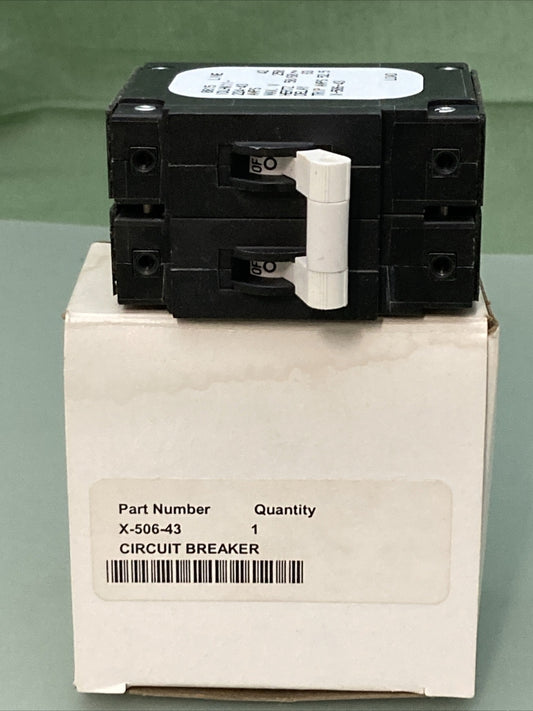 NEW GENUINE KOHLER X-506-43 CIRCUIT BREAKER - 42 A - 250 V - 2 POLE