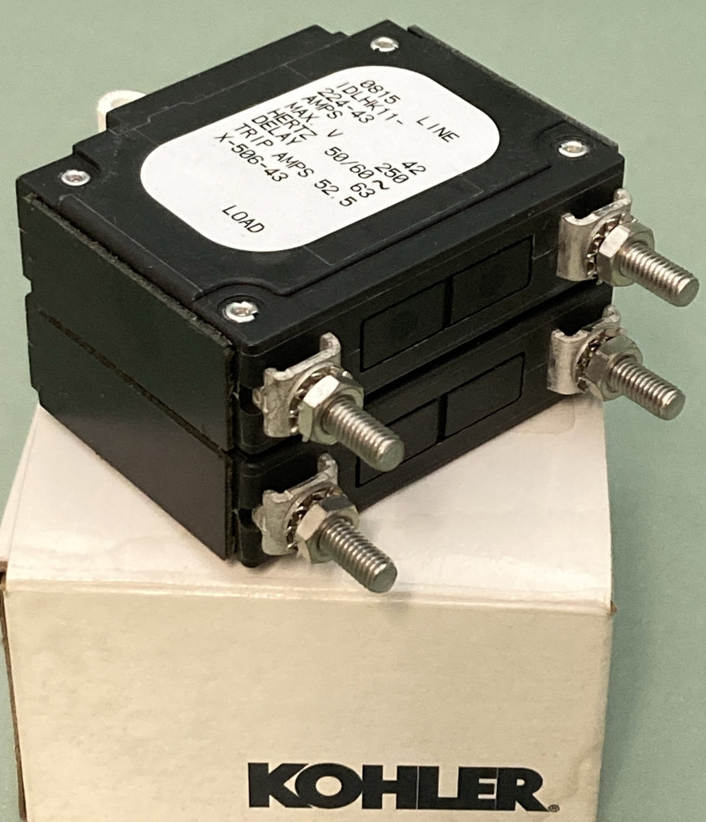 NEW GENUINE KOHLER X-506-43 CIRCUIT BREAKER - 42 A - 250 V - 2 POLE