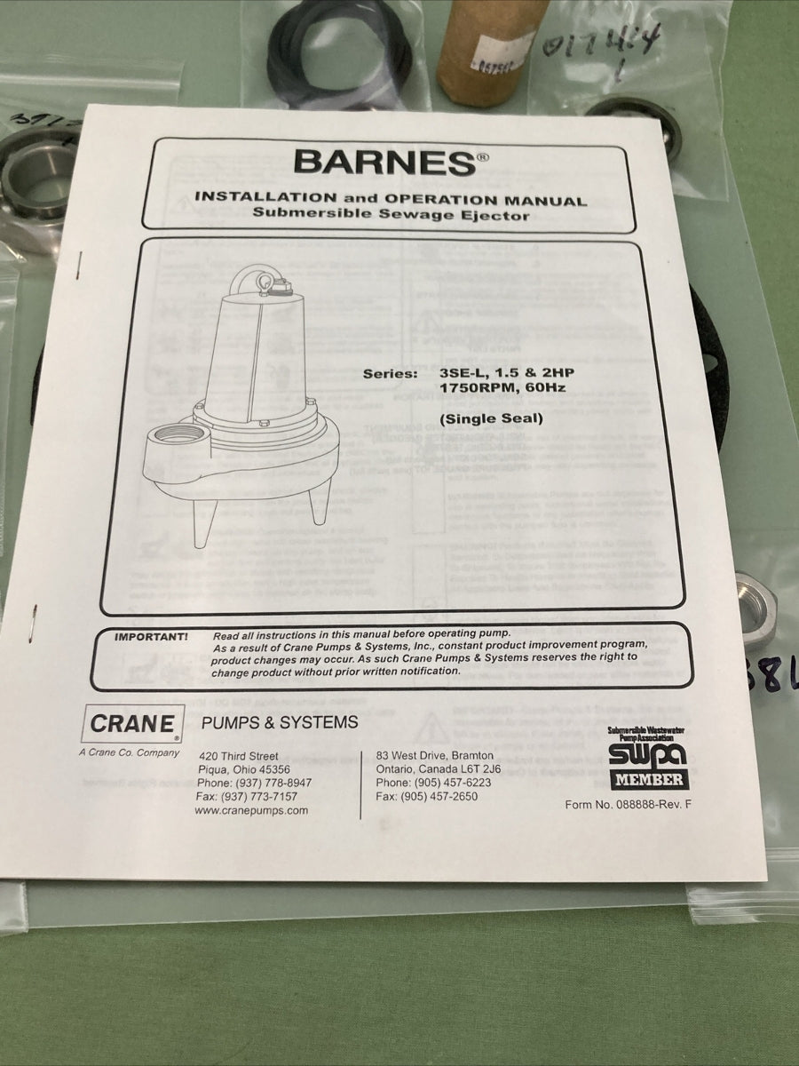 NEW GENUINE BARNES 085446 KIT, OVERHAUL
