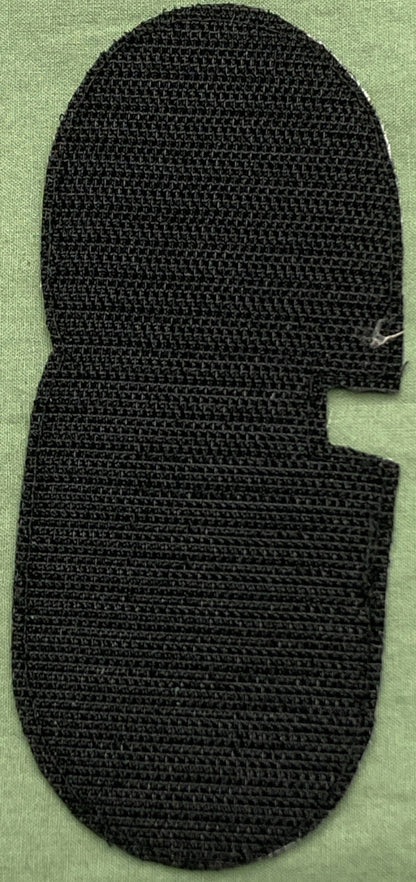 NEW AMERICAN KARGO 3550-0230 EMBROIDERED HOOK-VEL PATCH 5.25" #3 ORANGE, BLACK