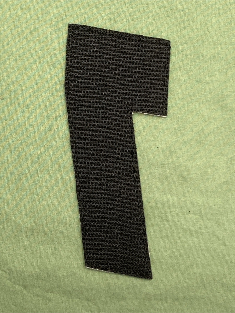 NEW AMERICAN KARGO 3550-0244 EMBROIDERED HOOK-VEL PATCH 5.25" #7 BLUE, BLACK