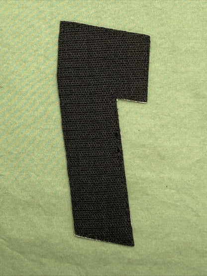 NEW AMERICAN KARGO 3550-0244 EMBROIDERED HOOK-VEL PATCH 5.25" #7 BLUE, BLACK