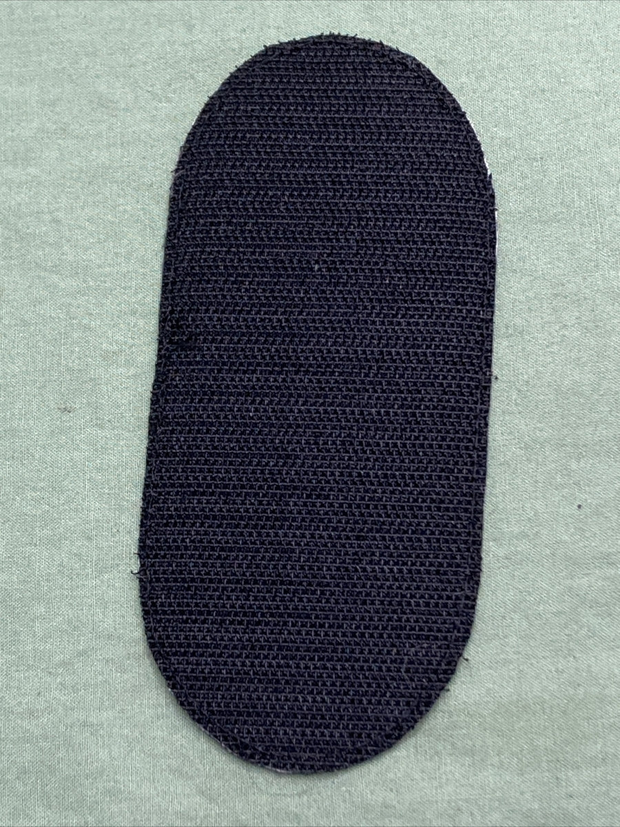 NEW AMERICAN KARGO 3550-0191 EMBROIDERED HOOK-VEL PATCH 5.25" #0 WHITE, BLACK