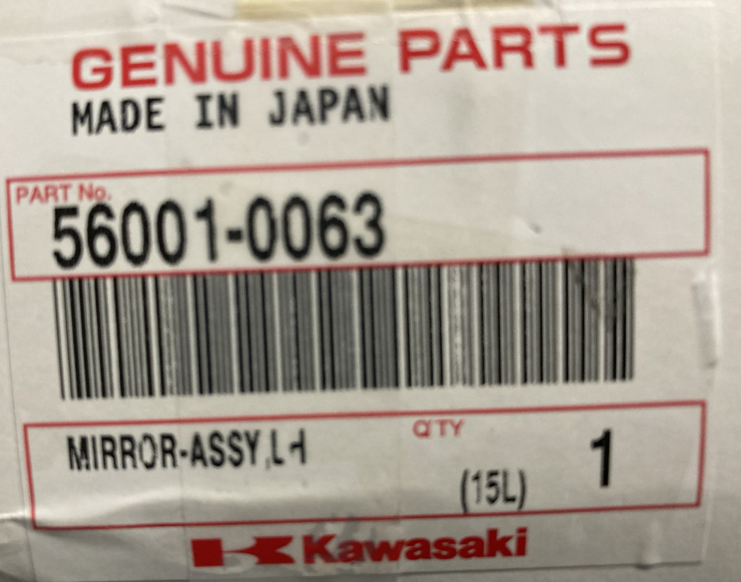 NEW GENUINE KAWASAKI 56001-0063 Mirror Assembly, Lh Left