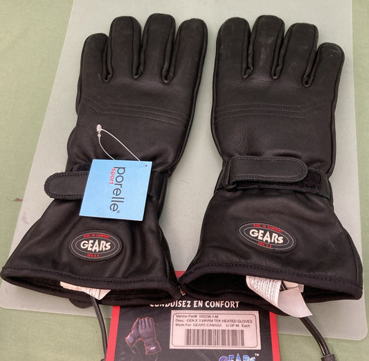 NEW GENUINE GEARS 100236-1-M GEN X WARM TEK HEATED GLOVES