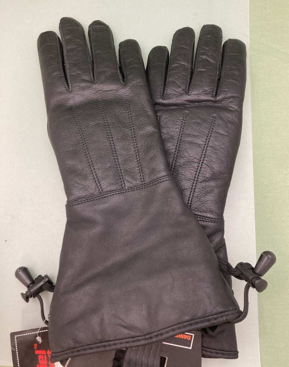 NEW GENUINE DANIEL SMART LEATHER WATER PROOF GAUNLET STYLE MOTORCYCLE GLOVES
