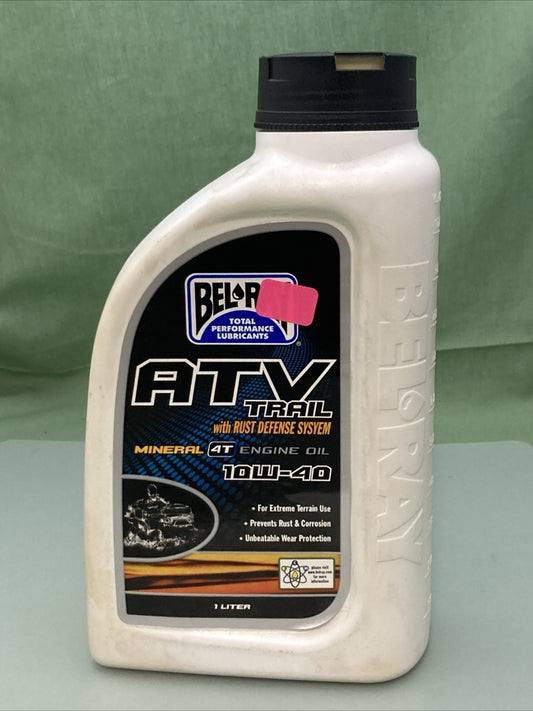 NEW GENUINE BEL RAY 99050-B1LW ATV TRAIL 10W-40 MINERAL 4T ENGINE OIL