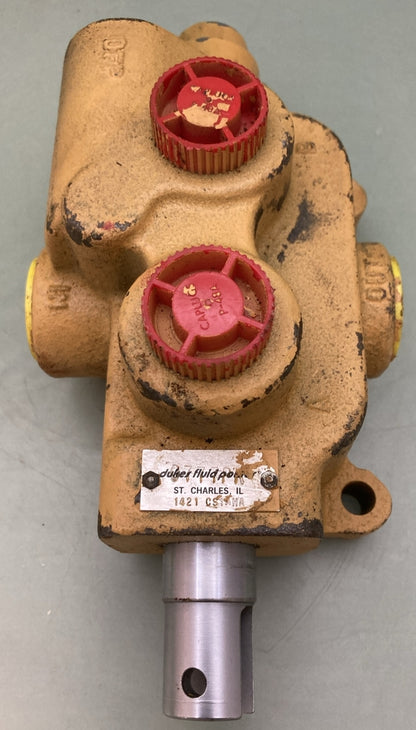 NEW GENUINE DUKES FLUID POWER 1421-1R HYDRAULIC CONTROL SPOOL VALVE