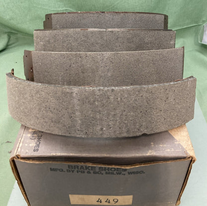 NEW GENUINE PB & SC 449 DRUM BRAKE SHOES