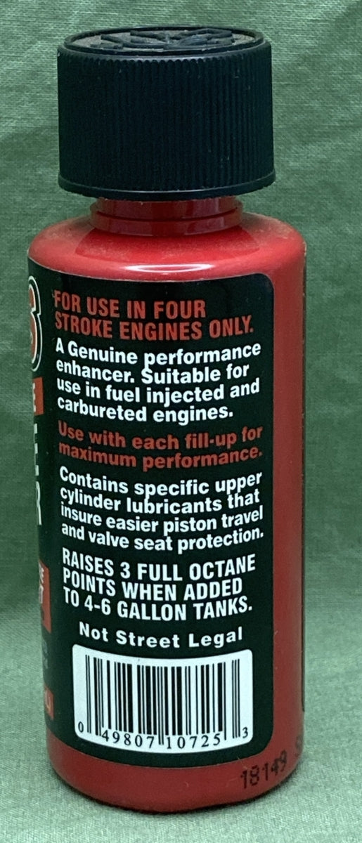 NEW LUCAS 10725 MOTORCYCLE OCTANE BOOSTER 2OZ FOUR STROKE ENGINE ONLY