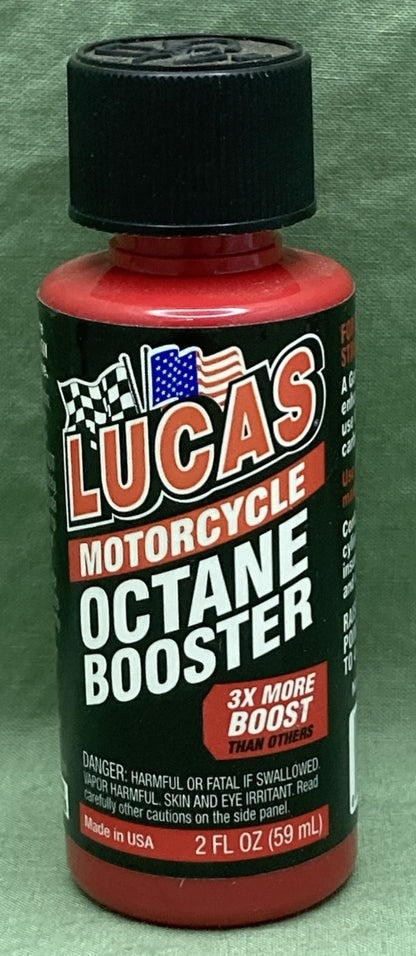 NEW LUCAS 10725 MOTORCYCLE OCTANE BOOSTER 2OZ FOUR STROKE ENGINE ONLY