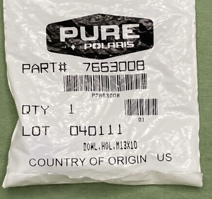 NEW GENUINE POLARIS 7663008 Victory DOWL,HOL,M13X10
