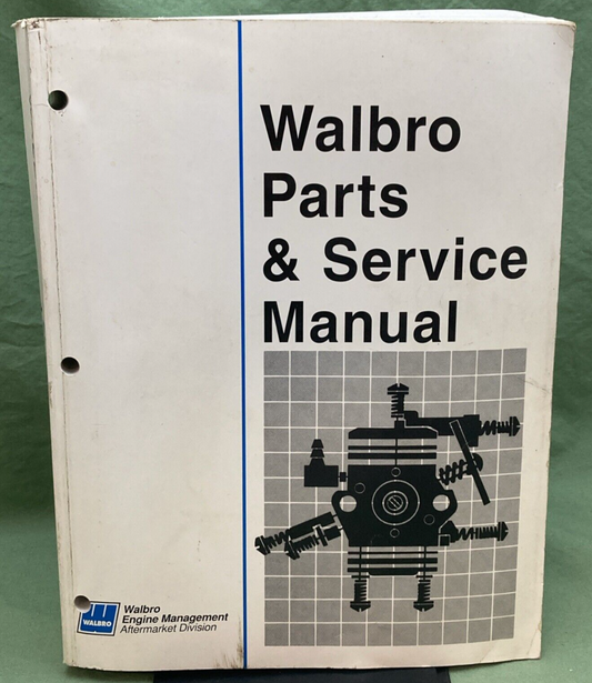 GENUINE 2005 WALBRO PARTS & SERVICE MANUAL