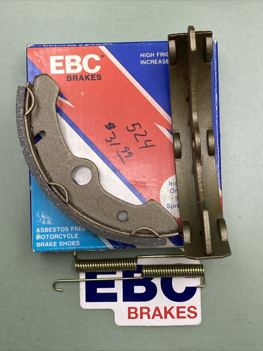 NEW EBC BRAKES EBC524 BRAKE SHOES WITH SPRING SET