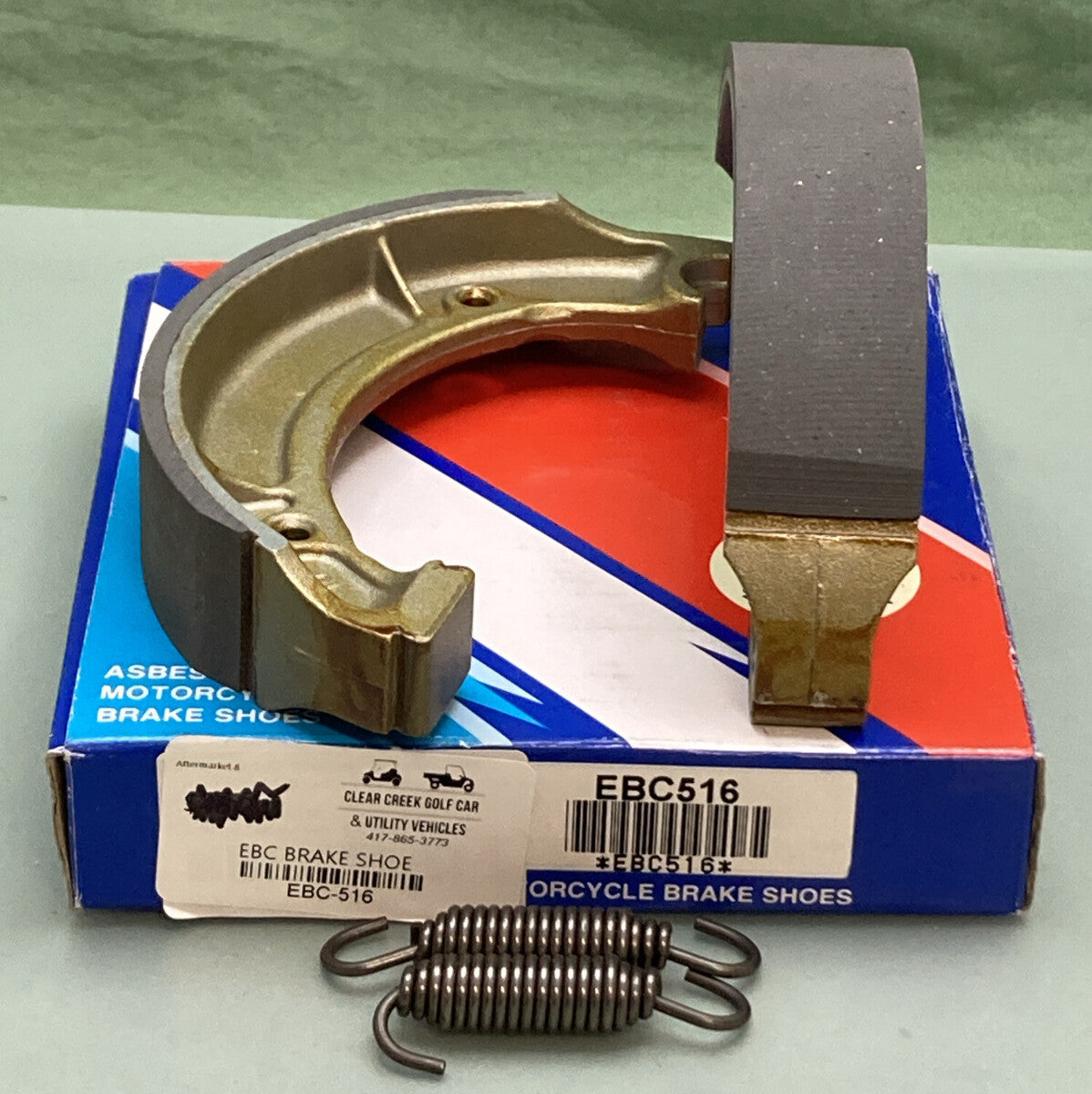 NEW EBC BRAKES EBC516 BRAKE SHOES WITH SPRING SET MOTORCYCLE