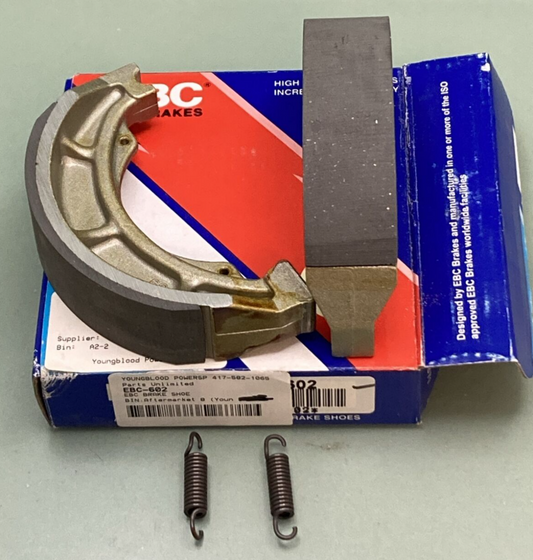 NEW EBC EBC602 BRAKE SHOES WITH SPRING SET MOTORCYCLE