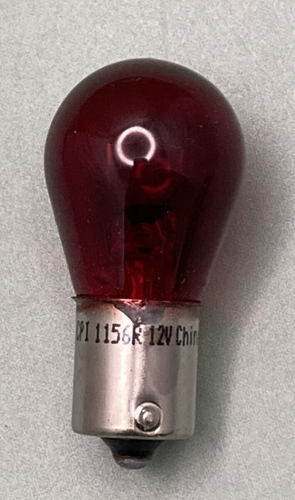 QTY 2 NEW CANDLEPOWER 1156RED 12V 24CP SIGNAL BULBS