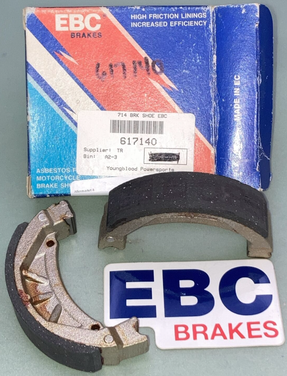 NEW EBC BRAKES 714 BRAKE SHOES MOTORCYCLE