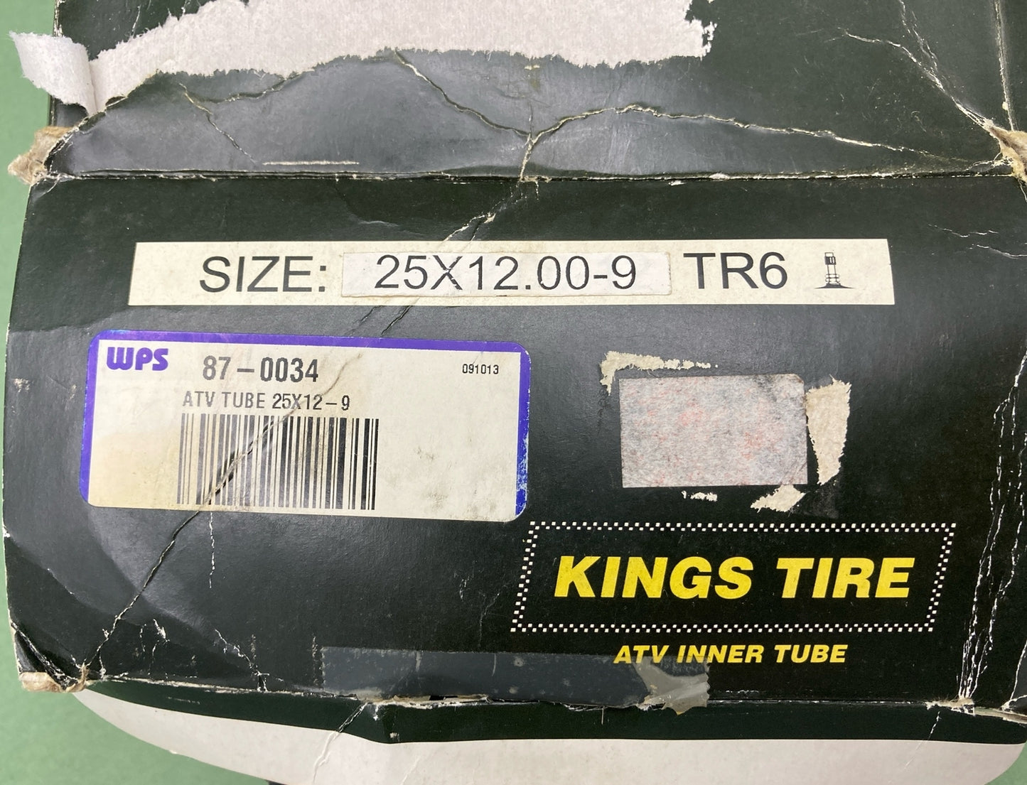 NEW KINGS TIRE 87-0034 25x12.00-9 TR6 ATV INNER TUBE