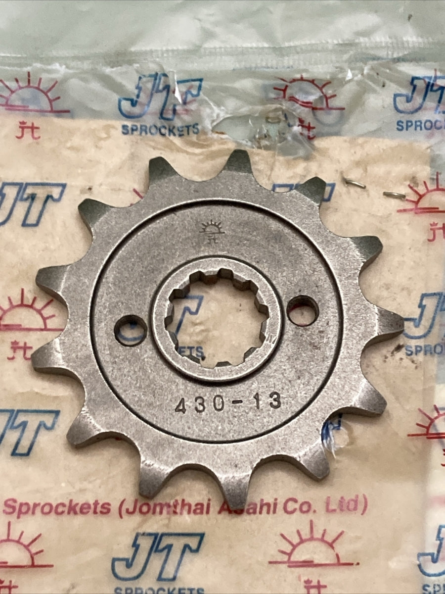 NEW GENUINE JT JTF430.13 SELF CLEANING 13 TOOTH SPROCKET, KAWASAKI SUZUKI