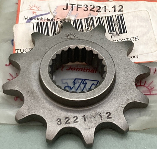 NEW GENUINE JT 3221-12 FRONT DRIVE SPROCKET, 12T SUPERCEDES JTF3221.12