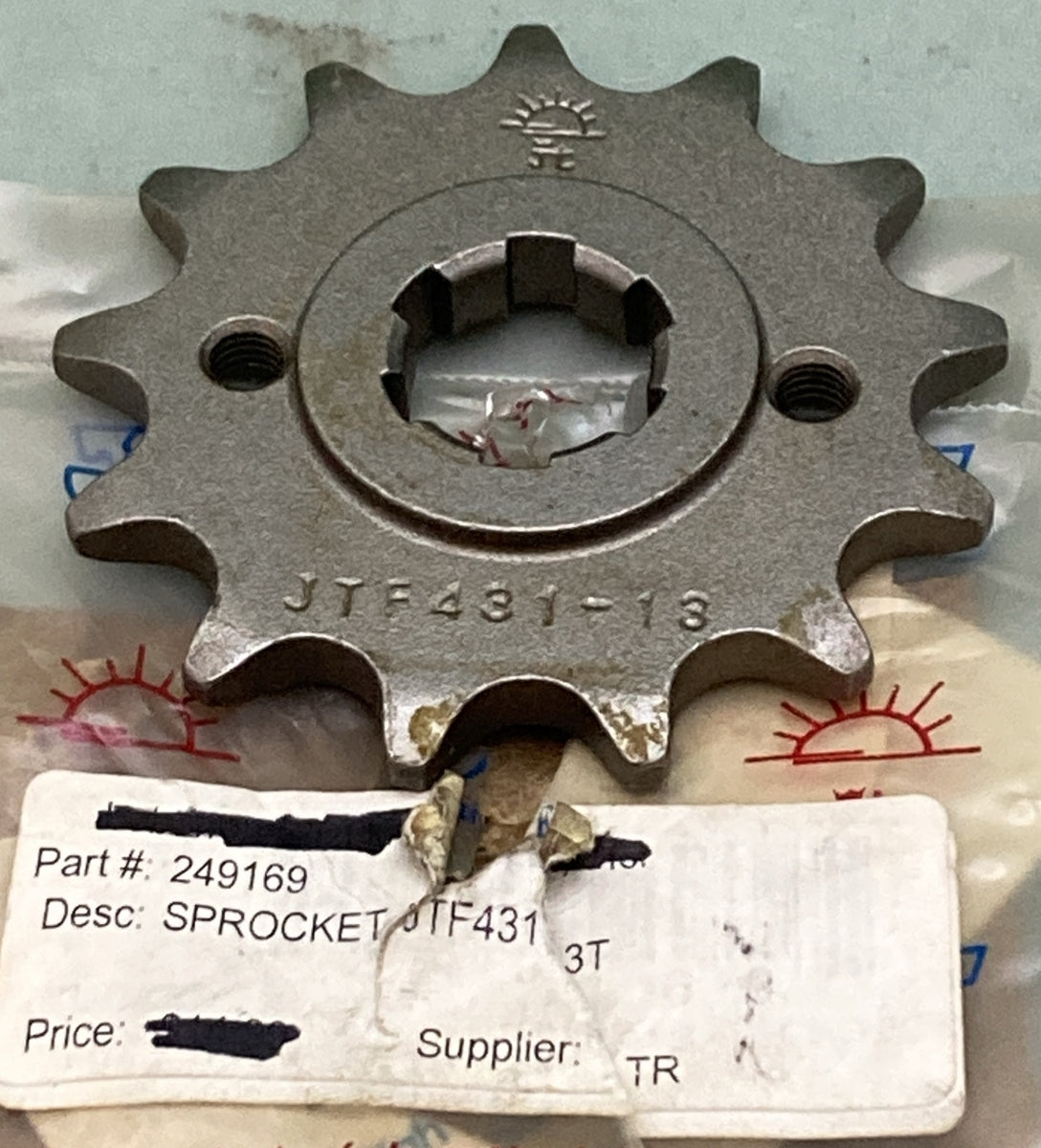 NEW GENUINE JT JTF431.13 FRONT SPROCKET, 13T SUPERCEDES JTF431-13 FITS SUZUKI