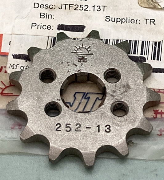 NEW GENUINE JT JTF252.13T FRONT SPROCKET, 13T SUPERCEDES 252-13 HONDA