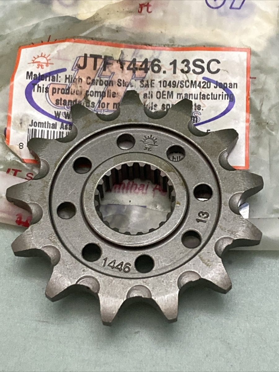 NEW GENUINE JT LTF1446.13SC FRONT SPROCKET, 13T SUPERCEDES 1446