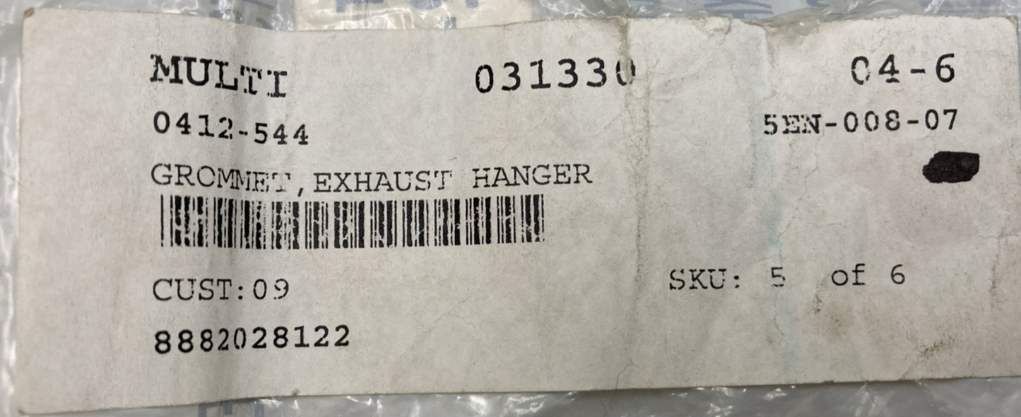 NEW REPLACES ARCTIC CAT 0412-544 Grommet, Exhaust Hanger