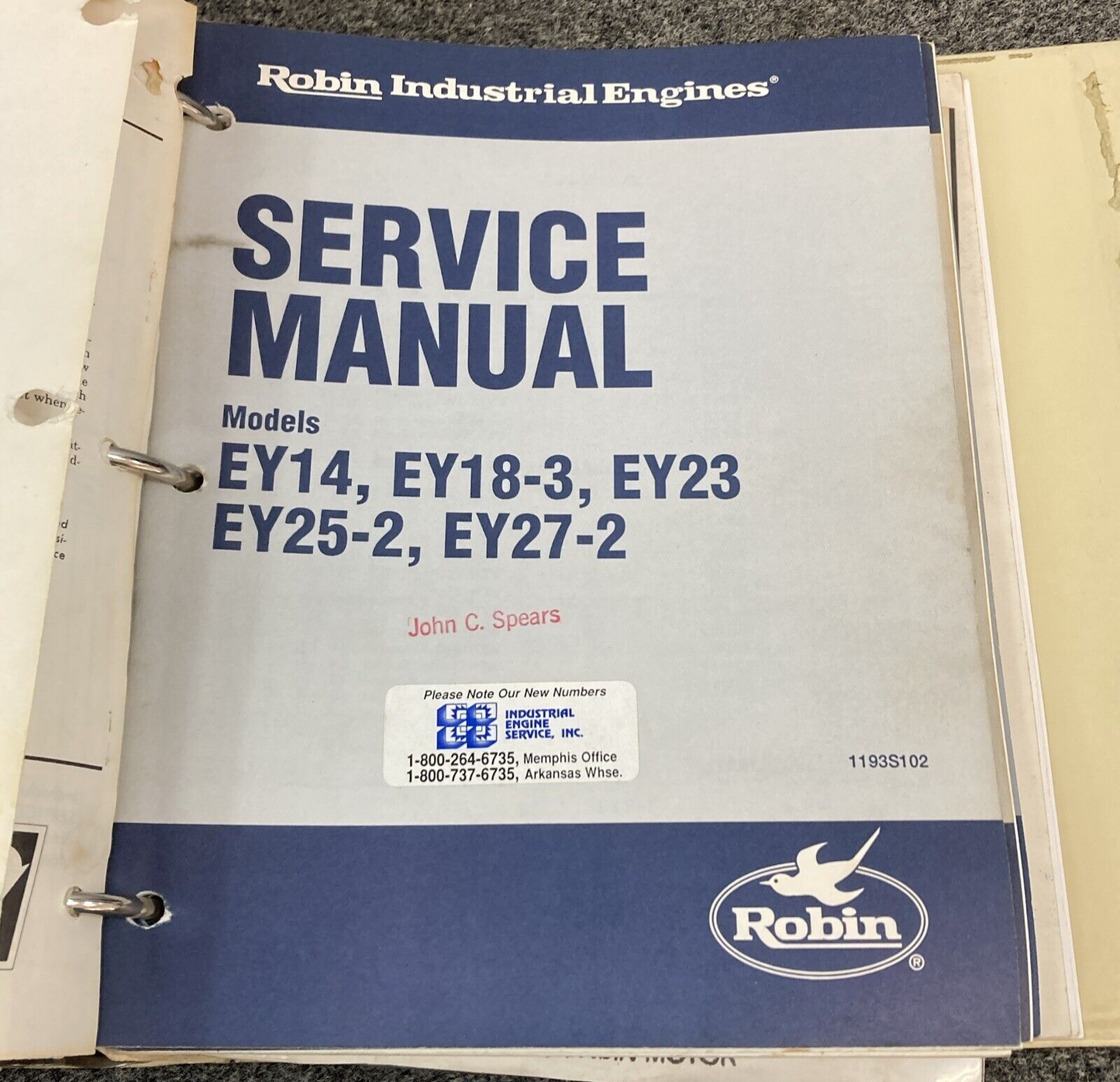 GENUINE WISCONSIN TELEDYNE SUBARU ROBIN SERVICE/REPAIR MANUALS & ADD. INFO