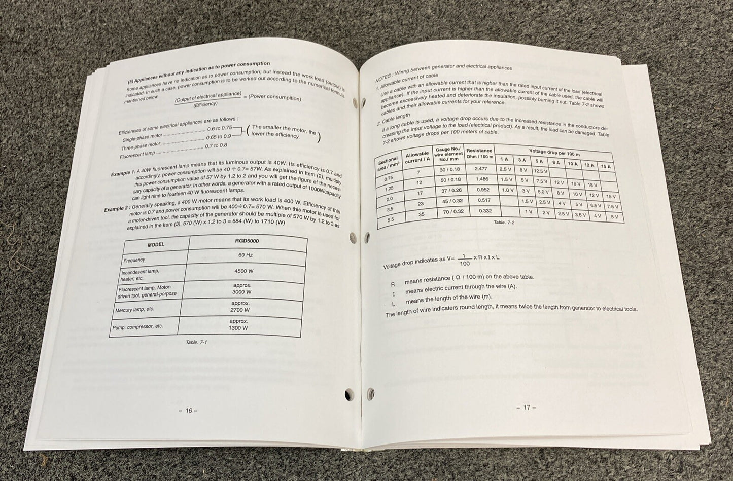 NEW GENUINE SUBARU ROBIN PUB-GS1187 GENERATOR SERVICE MANUAL RGD5000