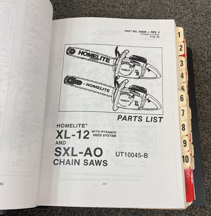 GENUINE HOMELITE PARTS LIST MANUALS AND ADDITIONAL INFORMATION