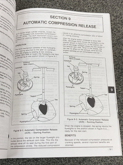 NEW GENUINE KOHLER ENGINES TP-2379 SINGLE CYLINDER ENGINE SERVICE MANUAL