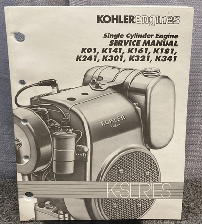 NEW GENUINE KOHLER ENGINES TP-2379 SINGLE CYLINDER ENGINE SERVICE MANUAL