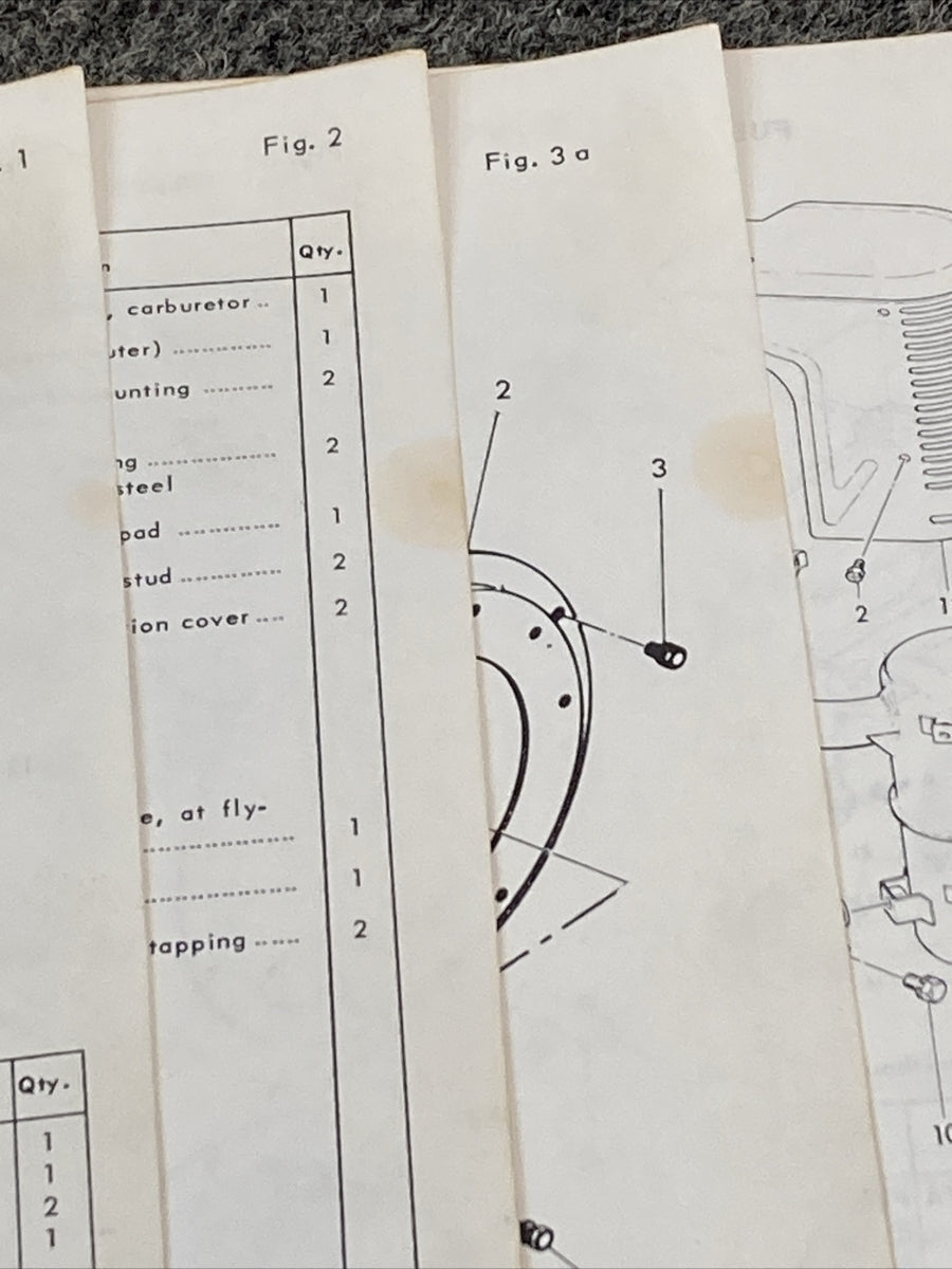 TELEDYNE WISCONSIN ROBIN EY44W LOOSE-LEAF SERVICE PARTS MANUAL
