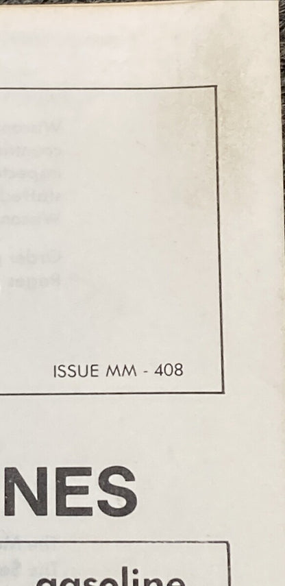 TELEDYNE WISCONSIN ROBIN W1-145V LOOSE-LEAF PARTS CATALOG